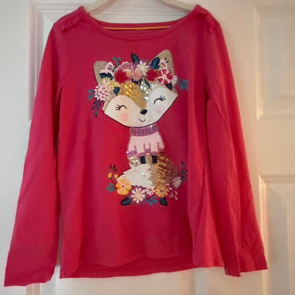 Isaac Mizrahi hot pink long sleeve top